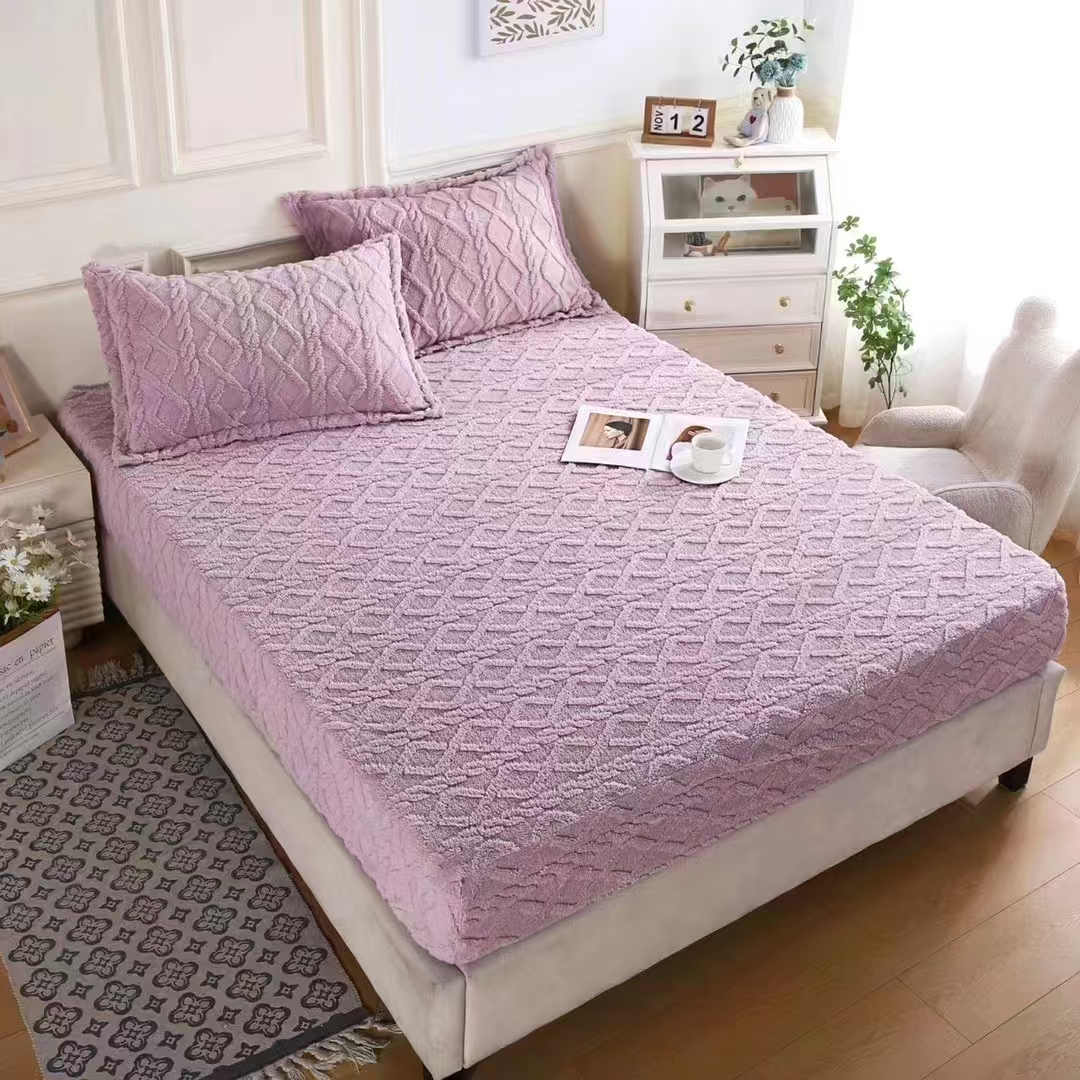 Jacquard Sherpa fleece blanket