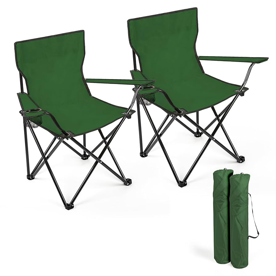 Portable, foldable camping chair