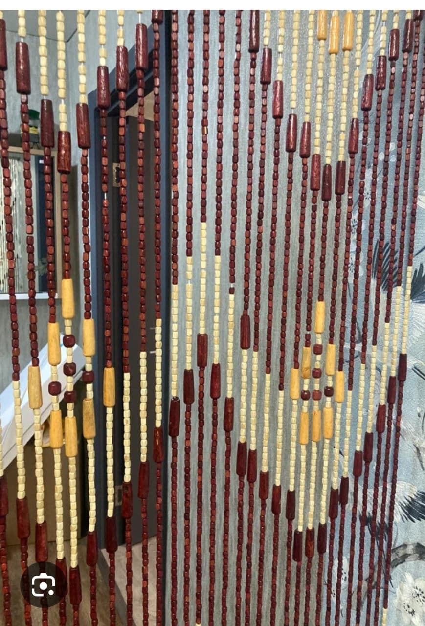 Wooden beads salon curtain