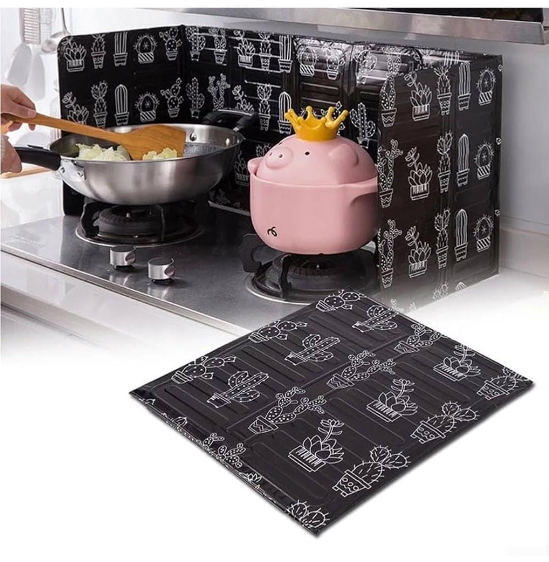 Anti splash splatter cooker shield plate